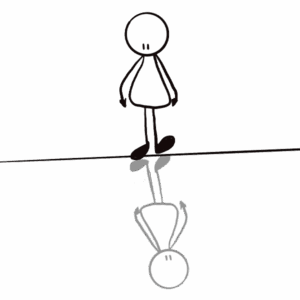 illustratie spiegelen